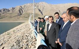 در بیست و پنجمین سفر استانی رئیس جمهور انجام شد؛بازدید وزیر اقتصاد از سد مخزنی باغكل خوانسار