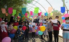 بازدید کودکان از نمایشگاه کودک و نوجوان در سمنان