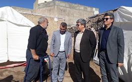 بازدید مدیرشعب بانک کشاورزی استان آذربایجان شرقی از مناطق زلزله‌زده