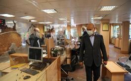 بازدید مدیرعامل بانک کشاورزی از شعبه پارک لاله در تهران بزرگ