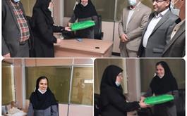 ملاقات با همکار روشن دل به مناسبت روز عصای سفید در مدیریت استان یزد