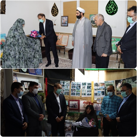 دیدار مدیر شعب بانک کشاورزی استان گلستان با خانواده شهدای مدافع حرم