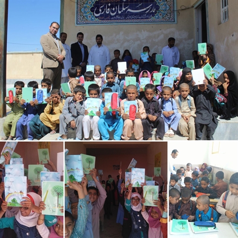 توزیع 4800 بسته نوشت افزار بین دانش آموزان مدارس سیستان و بلوچستان توسط بانک کشاورزی