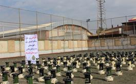 اهدا ۱۳۶ عدد بخاری به زلزله زدگان اندیکا توسط کارکنان بانک کشاورزی خوزستان