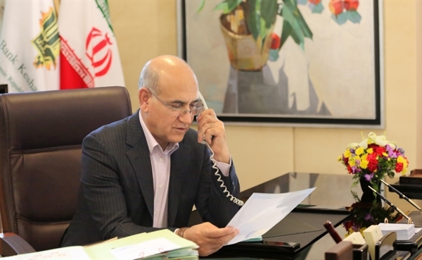 گفت و گوی مدیرعامل بانک کشاورزی با برخی از کارکنان مبتلا به بیماری کرونا